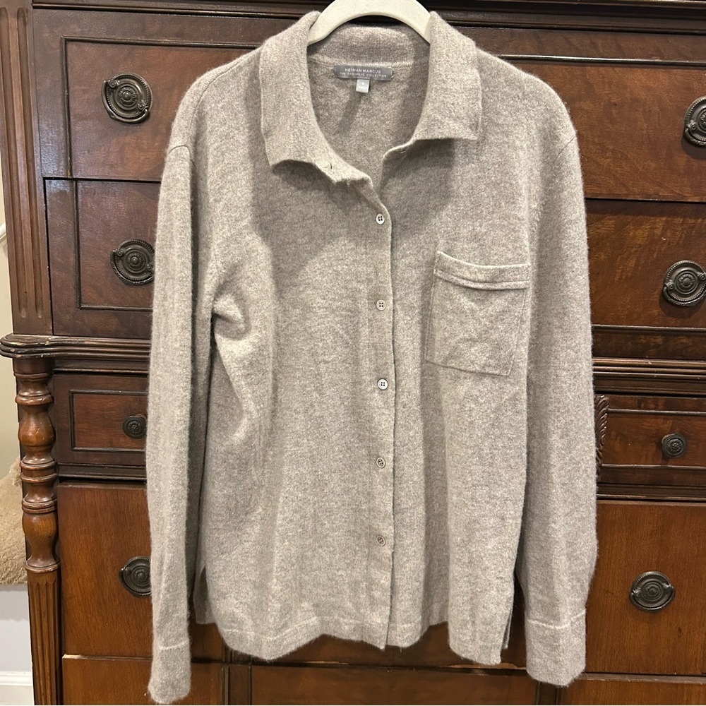 Neiman Marcus Cashmere Collection Button Down Men's Size S - Picture 2 of 16